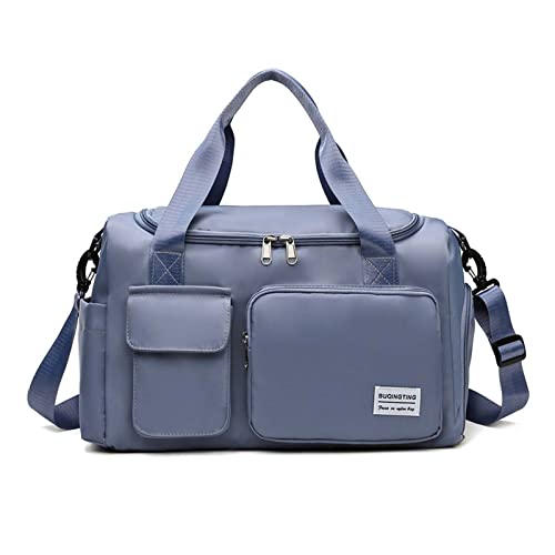 FANDARE Ultraleicht Sporttasche Reisetaschen Handgepäck Sporttasche Übernachtung Sporttasche Handtasche Damen Herren Weekender Kliniktasche Trainingstasche mit Schuhfach & Nassfach - Tasche Blau von FANDARE