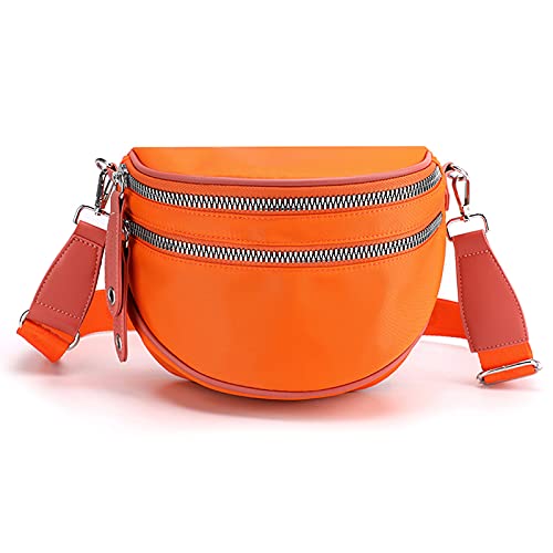 FANDARE Umhängetasche Damen Breiter Gurt Herren Schultertasche Bauchtasche Brusttasche Sporttasche Schultertasche Handytasche zum Umhängen Reise Freizeit Outdoor Sports Sling Crossbody Bag von FANDARE