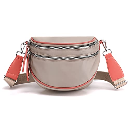 FANDARE Umhängetasche Damen Breiter Gurt Herren Schultertasche Bauchtasche Brusttasche Sporttasche Schultertasche Handytasche zum Umhängen Reise Freizeit Outdoor Sports Sling Crossbody Bag von FANDARE