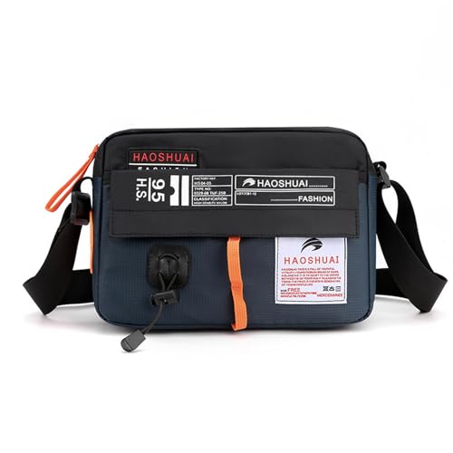 FANDARE Unisex Handytasche zum Umhängen Damen Handytasche Herren Superleicht Crossbody Schultertasche Umhängetasche mit Verstellbarer Damentasche Multi-Tasche Nylon Messenger Bag Dunkelblau von FANDARE