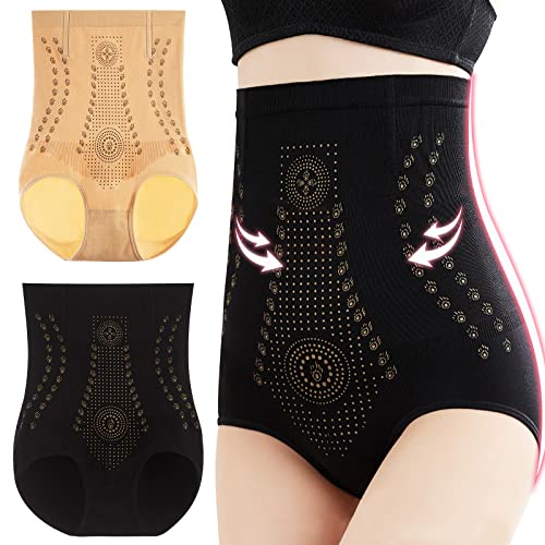 FANGCCC Fiber Restoration Shaper, 2 Stück Ionstech Unique Fiber Restoration Shaper Elastisch Body Shaper für Damen Hohe Taille Shapewear für In Form Kommen (2XL) von FANGCCC