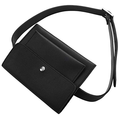 FANGO Mode Frauen Tasche Pu-Leder Taille Pack Weibliche Guerteltasche Handytasche Heisser Frauen Tailletasche (schwarz) von FANGO