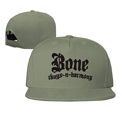 Okpk Rare Bone Thugs-N-Harmony Clip Plain Adjustable Snapback Hat Baseball Cap Unisex Ash ForestGreen von FANGQIYUAN