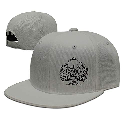 Poker Man Unisex Fashion Cool Adjustable Snapback Baseball Cap Hat One Size Ash von FANGQIYUAN