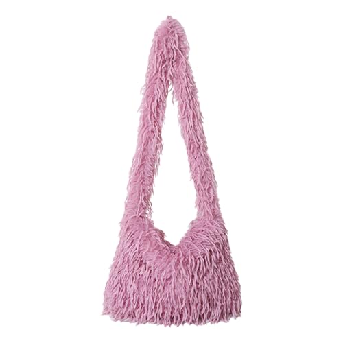 Damen-Umhängetasche für Herbst und Winter, schöne Umhängetasche, Plüsch-Schultertasche, koreanischer Stil, Kuriertasche für den täglichen koreanischen Stil, Umhängetasche für Damen von FANSHINUO