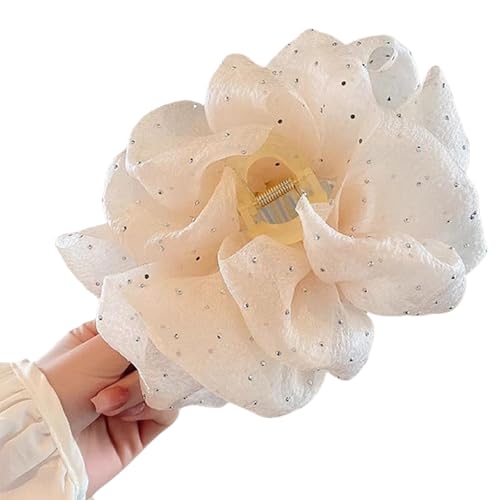 Elegante Schleifen-Haarklammern, stilvolle große Haarspangen für dünne und dicke trendige Styling-Accessoires für Frauen, starker Halt, Kiefer-Clip von FANSHINUO