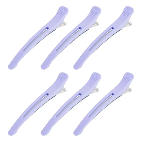 FANSHINUO 6 x Haarspangen für Frauen, Styling-Silikonband, professionelle Entenschnabel-Haarroller-Clip für Salon und Zuhause FANSHINUO 6 x Haarspangen für Frauen, Styling-Silikonband, professionelle Entenschnabel-Haarroller-Clip für Salon und Zuhause von FANSHINUO