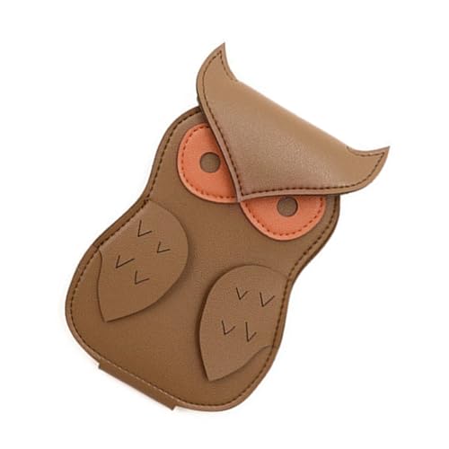 FANSHINUO Aufbewahrungstasche für Gitarrenplektren, Gitarrenplektren-Halter, PU-Leder, Gitarrenplektren-Organizer, Plektrumhalter, khaki, 17*11cm von FANSHINUO