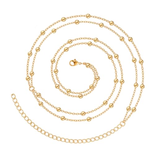 FANSHINUO Blingbling Taillengürtel Stilvolle Moderne Perlen Taillenkettengürtel Geschichtete aufwendige Kette Bauchkette für Bauchtanz, as the pic show, Metall von FANSHINUO