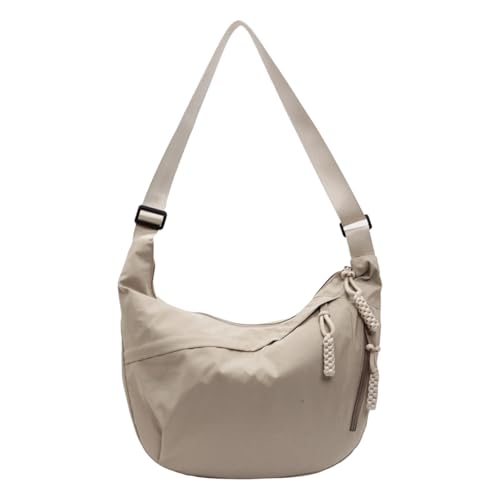 FANSHINUO Crescents Tasche für Damen und Herren, Segeltuch, Crossbody-Tasche, mehrere Taschen, geräumig, Mond, lässig, Knödel, Geschenke, Damen, Umhängetasche, große Schultertasche, Einkaufstasche von FANSHINUO