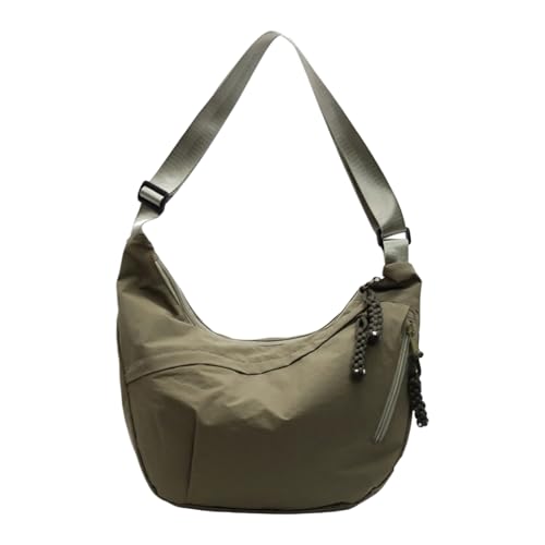 FANSHINUO Crescents Tasche für Damen und Herren, Segeltuch, Crossbody-Tasche, mehrere Taschen, geräumig, Mond, lässig, Knödel, Geschenke, Damen, Umhängetasche, große Schultertasche, Einkaufstasche von FANSHINUO