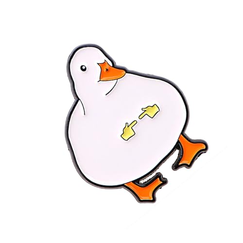 FANSHINUO Elegante Anstecknadel in Entenform, handgefertigt, Tier-Brosche, stilvolles Anstecknadel, modisches Accessoire für Partys und Abendessen von FANSHINUO