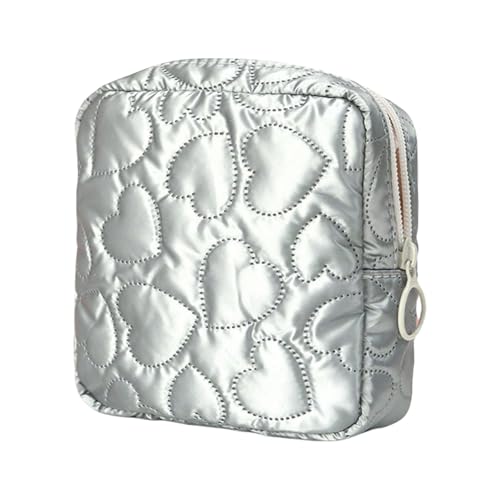 FANSHINUO Elegante Aufbewahrungsbeutel in Bonbonfarben, für den Mehrzweckgebrauch im Büro, Schulbedarf oder auf Reisen, schöne Organizer-Taschen, silber, Einheitsgröße FANSHINUO Elegante Aufbewahrungsbeutel in Bonbonfarben, für den Mehrzweckgebrauch im Büro, Schulbedarf oder auf Reisen, schöne Organizer-Taschen, silber, Einheitsgröße von FANSHINUO