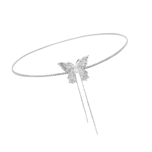 FANSHINUO Elegante Halskette mit Rosenanhänger, verstellbare Länge, stabile Legierungsmaterialien, Modeschmuck, Accessoire für trendige Frauen, Adjustable size, Metall von FANSHINUO