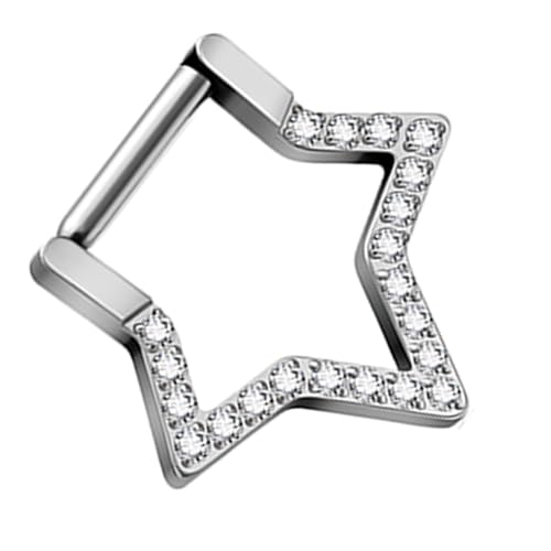 FANSHINUO Elegante Stern-Nasenringe für Frauen, modisches anspruchsvolles Design für Partys und den Alltag von FANSHINUO