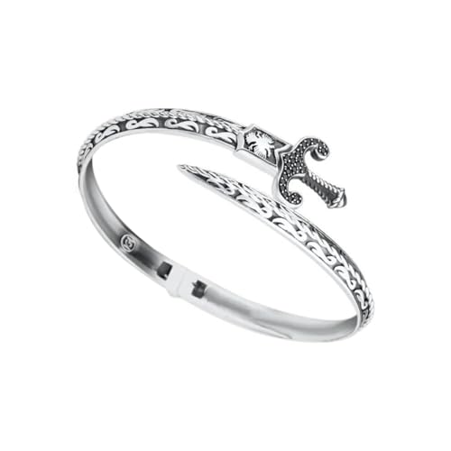 FANSHINUO Elegantes Damen-Schwerter-Armband, verstellbar, offener Armreif, Partyarmband, geeignet für unverwechselbare Mode-Statements von FANSHINUO