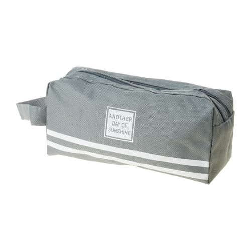 FANSHINUO Federmäppchen mit großem Fassungsvermögen, Reise-Stifttasche, Canvas-Tasche, Reise-Make-up-Tasche für Studenten, Frauen, Schule, tragbare Tasche, dunkelgrau FANSHINUO Federmäppchen mit großem Fassungsvermögen, Reise-Stifttasche, Canvas-Tasche, Reise-Make-up-Tasche für Studenten, Frauen, Schule, tragbare Tasche, dunkelgrau von FANSHINUO