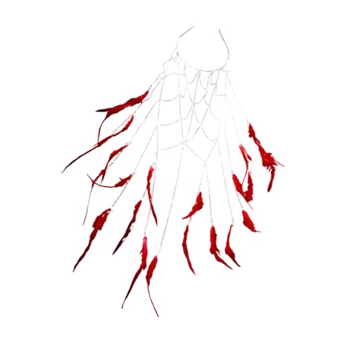 FANSHINUO Gefiedertes Stirnband für Damen, modisches und einzigartiges Design, Kopfkette, Zubehör für Partys und Festivals von FANSHINUO