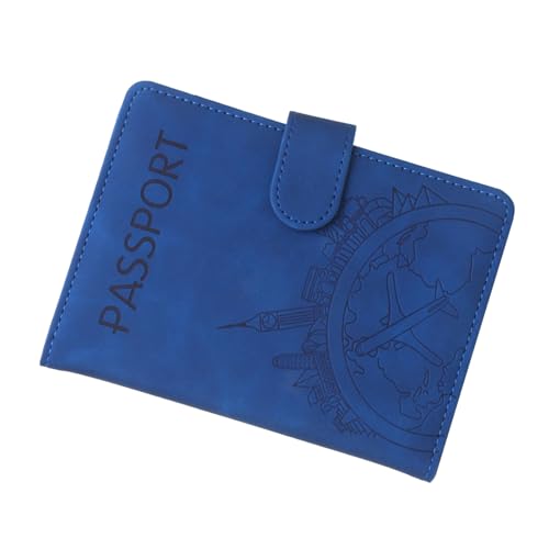 FANSHINUO Reisepasshülle, PU-Leder, Reisebrieftasche, Organizer für Reisepässe, Visitenkarten, Kreditkarten, Reisepass, Reisebrieftasche, Organizer, PU-Reisepasshülle für Damen und Herren, blau, Mass FANSHINUO Reisepasshülle, PU-Leder, Reisebrieftasche, Organizer für Reisepässe, Visitenkarten, Kreditkarten, Reisepass, Reisebrieftasche, Organizer, PU-Reisepasshülle für Damen und Herren, blau, Mass von FANSHINUO
