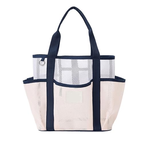 FANSHINUO Stilvolle Strandtasche, Polyester-Handtasche, hohles Design, große Kapazität, Netz-Waschbeutel für Picknicks und Outdoor-Abenteuer, Netz-Kulturbeutel, B, One Size FANSHINUO Stilvolle Strandtasche, Polyester-Handtasche, hohles Design, große Kapazität, Netz-Waschbeutel für Picknicks und Outdoor-Abenteuer, Netz-Kulturbeutel, B, One Size von FANSHINUO