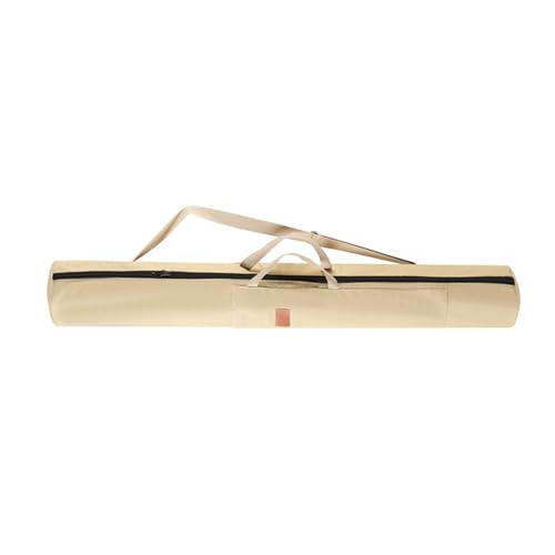 FANSHINUO Tragbare Angelruten-Organizer-Tasche aus Segeltuch für Angelruten, faltbar, Aufbewahrungstasche, tragbare Angelausrüstung, große Kapazität, Tragetasche, 1,2 m, Beige, 14,5 cm, Einheitsgröße von FANSHINUO