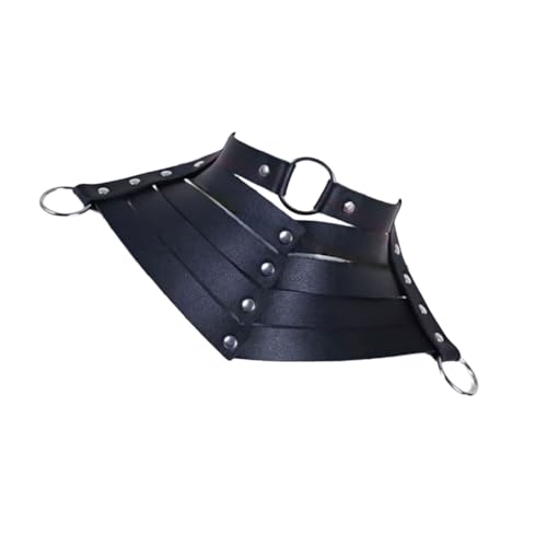 FANSHINUO Vintage Goth Punk Kunstleder Halskette Trendy Goth Punk Styles Halskette mit verstellbaren Kunstlederriemen für Frauen von FANSHINUO