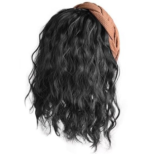 Mädchen-Haarteil, Haarverlängerung, Haarband, Coser, Kopfbedeckung, Chignons, zeigen kleines Gesicht, vielseitig, lockig, für den täglichen Gebrauch, integriertes Haarband Mädchen-Haarteil, Haarverlängerung, Haarband, Coser, Kopfbedeckung, Chignons, zeigen kleines Gesicht, vielseitig, lockig, für den täglichen Gebrauch, integriertes Haarband von FANSHINUO