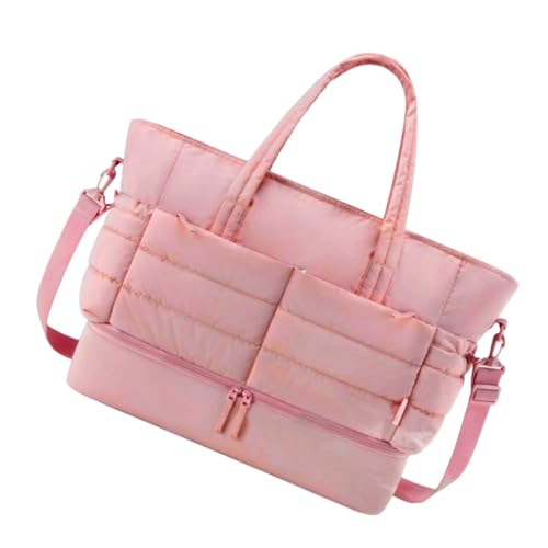 Turnbeutel Große Kapazität Reisetasche Gesteppt Fitness Übernachtung Wochenenden Krankenhaus mit Schuhfach Fitness Reisen mit Schuhfach Gepäck Gesteppt Sport, C, Mass Beauty von FANSHINUO