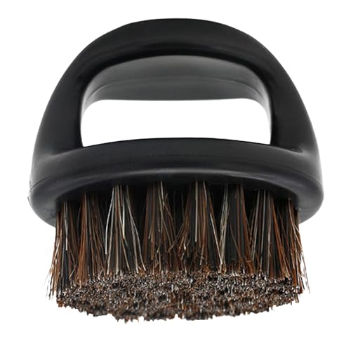 Wildschweinborsten, Bartbürste für Herren, tragbares Schnurrbartpflegewerkzeug mit Lochgriff, Haarbürste, Reise-Bartkamm, Herrenrasierwerkzeug von FANSHINUO