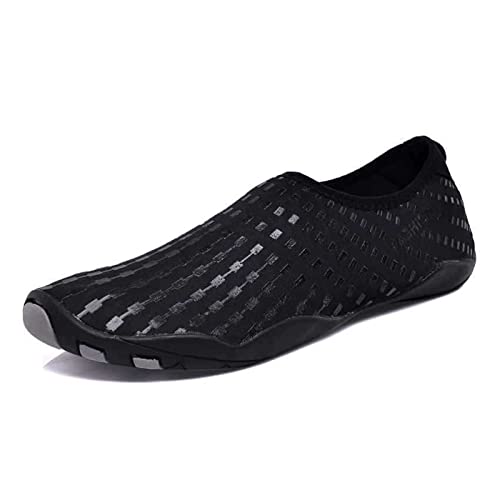 FANSU Aqua Schuhe Erwachsene, Geometrisch Stil Strandschuhe für Männer Frauen Wasserschuhe Schnelltrocknend Schwimmschuhe rutschfest Surfschuhe Tauchschuhe Sommer Badeschuhe von FANSU