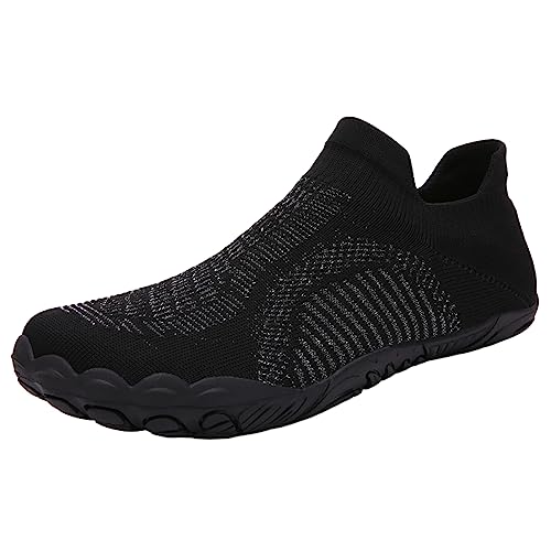 FANSU Aqua Schuhe für Erwachsene, Einfach Stil Sommer Strandschuhe für Damen Herren Schnelltrocknend Fliegenwebprozess Wasserschuhe Männer Frauen Schwimmschuhe rutschfest von FANSU