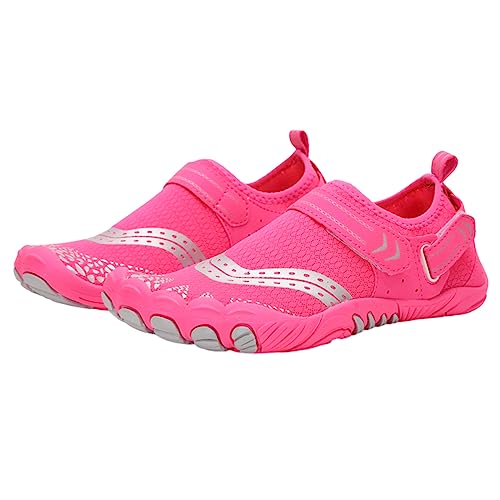 FANSU Aqua Schuhe für Erwachsene, Klettverschluss-Design Sommer Strandschuhe für Damen Herren Schnelltrocknend Wasserschuhe Männer Frauen Schwimmschuhe rutschfest Surfschuhe von FANSU