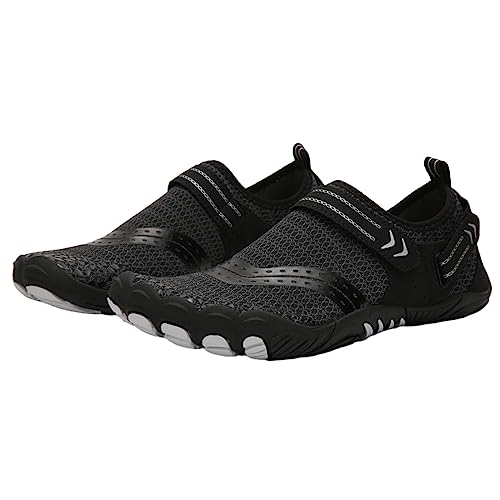 FANSU Aqua Schuhe für Erwachsene, Klettverschluss-Design Sommer Strandschuhe für Damen Herren Schnelltrocknend Wasserschuhe Männer Frauen Schwimmschuhe rutschfest Surfschuhe von FANSU