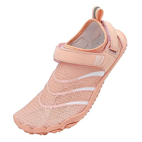 FANSU Aqua Schuhe für Erwachsene, Sommer Klettverschluss Strandschuhe für Damen Herren Schnelltrocknend Wasserschuhe Männer Frauen Schwimmschuhe rutschfest Surfschuhe Tauchschuhe von FANSU
