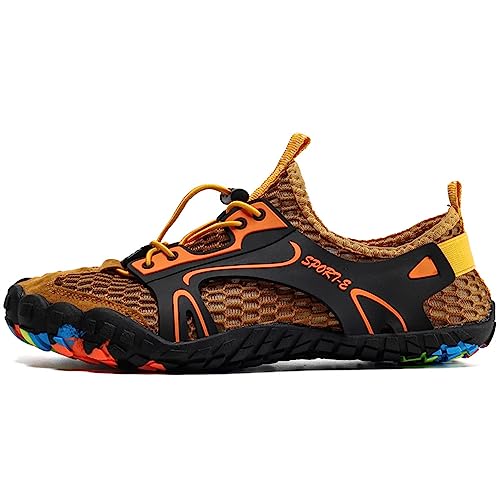 FANSU Badeschuhe Strandschuhe Damen, Herren Gittergewebe Sommer Wasserschuhe Schnelltrocknend Barfußschuhe Schwimmschuhe Surfschuhe Unisex Leichte rutschfeste Fitnessschuhe von FANSU