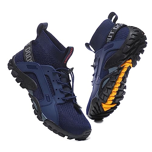 FANSU Badeschuhe Strandschuhe Damen, Herren High top Sommer Wasserschuhe Schnelltrocknend Barfußschuhe Schwimmschuhe Surfschuhe Unisex Leichte rutschfeste Fitnessschuhe von FANSU