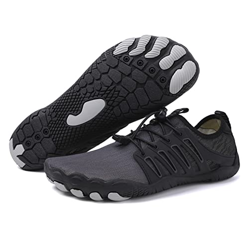 FANSU Badeschuhe Strandschuhe Damen, Herren Mode Sommer Wasserschuhe Schnelltrocknend Barfußschuhe Schwimmschuhe Surfschuhe Unisex Leichte rutschfeste Fitnessschuhe von FANSU