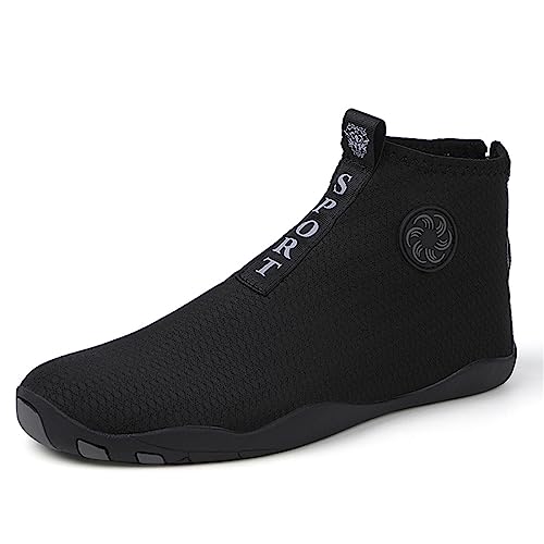 FANSU Badeschuhe Strandschuhe Damen, Herren Sommer Wasserschuhe Schnelltrocknend Barfußschuhe Schwimmschuhe Surfschuhe mit Reißverschluss Unisex Leichte rutschfeste Fitnessschuhe von FANSU