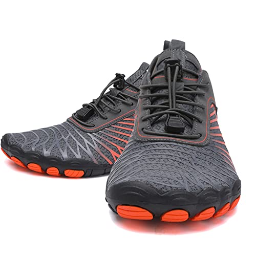 FANSU Badeschuhe Strandschuhe Damen Herren, Gittergewebe Sommer Wasserschuhe Schnelltrocknend Barfußschuhe Schwimmschuhe Surfschuhe Unisex Leichte rutschfeste Fitnessschuhe von FANSU