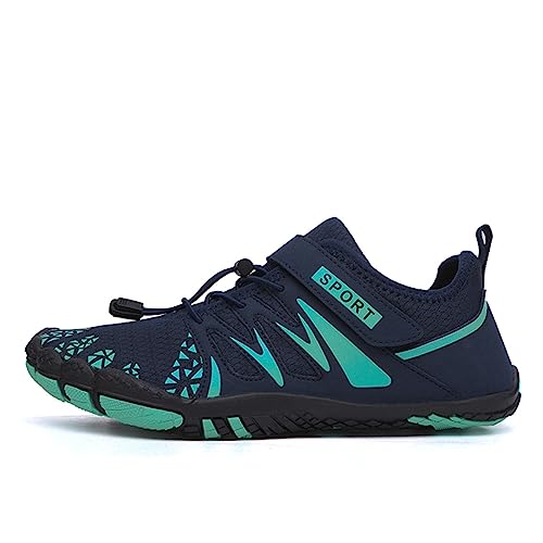 FANSU Badeschuhe Strandschuhe Herren Damen, Velcro Sommer Wasserschuhe Schnelltrocknend Barfußschuhe Schwimmschuhe Surfschuhe Unisex Leichte rutschfeste Fitnessschuhe von FANSU