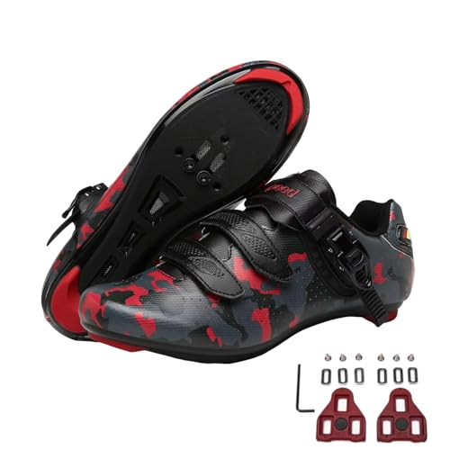FANSU Fahrradschuhe Herren Damen, MTB Schuhe Abriebfester Rennradschuhe Fahrradschuhe, Drehbare Schnürsenkel Mountainbike Rennrad Camouflage Schuhe Radschuhe mit Look Lock Tab FANSU Fahrradschuhe Herren Damen, MTB Schuhe Abriebfester Rennradschuhe Fahrradschuhe, Drehbare Schnürsenkel Mountainbike Rennrad Camouflage Schuhe Radschuhe mit Look Lock Tab von FANSU