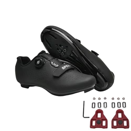 FANSU Fahrradschuhe Herren Damen, MTB Schuhe Abriebfester Rennradschuhe Fahrradschuhe, Drehbare Schnürsenkel Mountainbike Rennrad Unisex Schuhe Radschuhe mit Look Lock Tabs 36-47 EU von FANSU