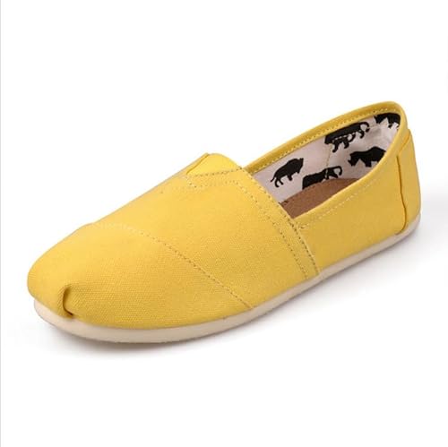 FANSU Herren Espadrilles für Damen Einfach Einfarbig, Sommer Geflochten Leinen Espadrilles Damen Casual Atmungsaktiv & Bequem Slip-on Canvas Schuhe von FANSU