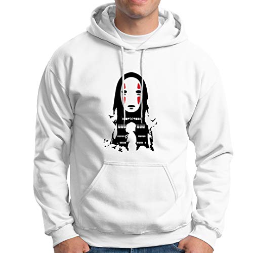 FANTA UNIVERSE FOR WIZARDS AND OTAKU Faceless - Kapuzenpulli Herren - 50% Baumwolle (XL, Weiß) von FANTA UNIVERSE FOR WIZARDS AND OTAKU