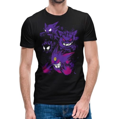 FANTA UNIVERSE FOR WIZARDS AND OTAKU Ghostphobia – Herren-T-Shirt – 100% Baumwolle, Schwarz , Large von FANTA UNIVERSE FOR WIZARDS AND OTAKU