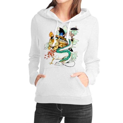 FANTA UNIVERSE FOR WIZARDS AND OTAKU Japan Damen Kapuzenpullover - 50% Baumwolle, Weiß, M von FANTA UNIVERSE FOR WIZARDS AND OTAKU