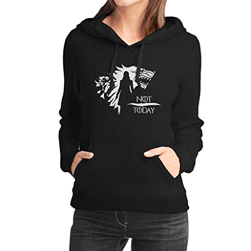 FANTA UNIVERSE FOR WIZARDS AND OTAKU Not Today - Kapuzenpulli Damen - 50% Cotone (XL, Schwarz) von FANTA UNIVERSE FOR WIZARDS AND OTAKU