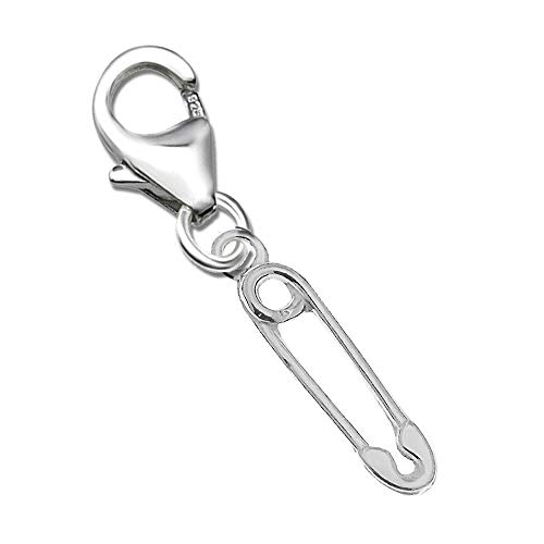 FANTASTIC NAILS COSMETIC COLLECTIONS Damen Charm Anhänger für Armbänder echt 925 Sterling Silber Bettelarmband Geschenk Idee Mädchen Frauen Karabiner Sicherheitsnadel K531o +V2 von FANTASTIC NAILS COSMETIC COLLECTIONS