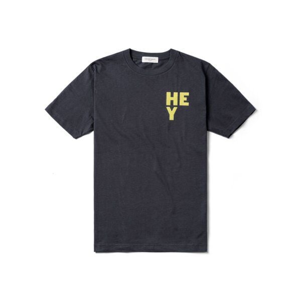 FANTASTIC REALITY STUDIOS HEY INK GREY BOXY T-SHIRT – Bio-Baumwolle, Unisex von FANTASTIC REALITY STUDIOS