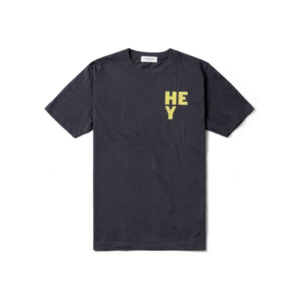 FANTASTIC REALITY STUDIOS HEY INK GREY BOXY T-SHIRT – Bio-Baumwolle, Unisex von FANTASTIC REALITY STUDIOS